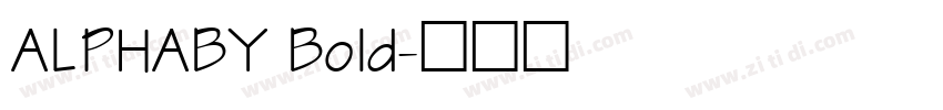 ALPHABY Bold字体转换